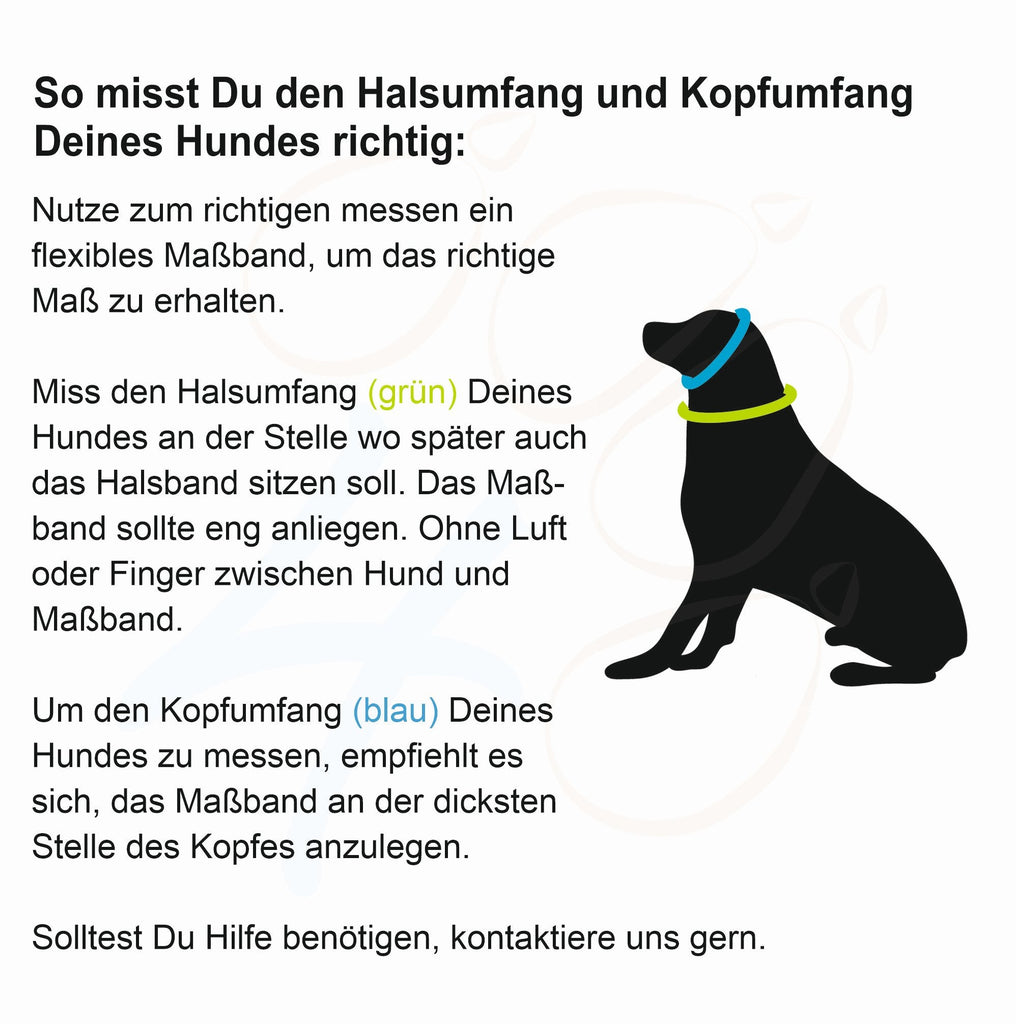 Messanleitung für Hundehalsbänder