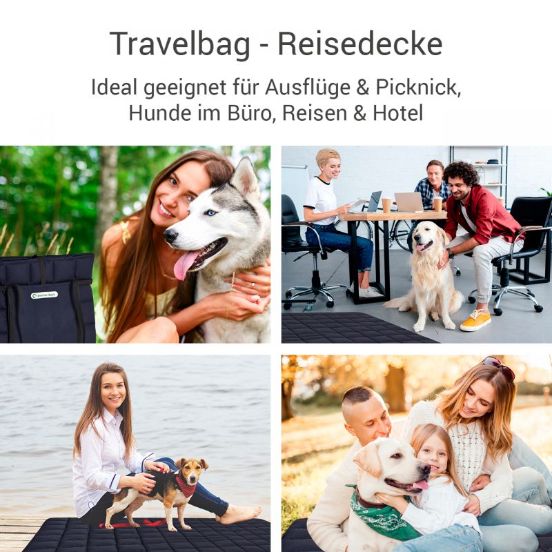 Hunde Travel Bag - Reise-Hundedecke - Grau